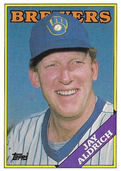 Aldrich, Jay / 1988 Milwaukee Brewers / Topps #616