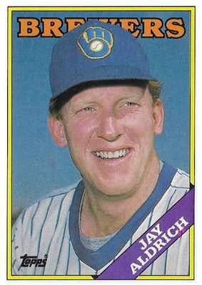 Aldrich, Jay / 1988 Milwaukee Brewers / Topps #616