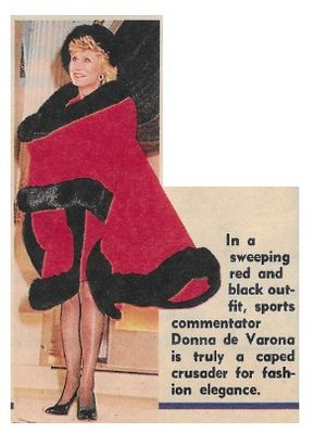 De Verona, Donna / Sweeping Red and Black Outfit / 1990