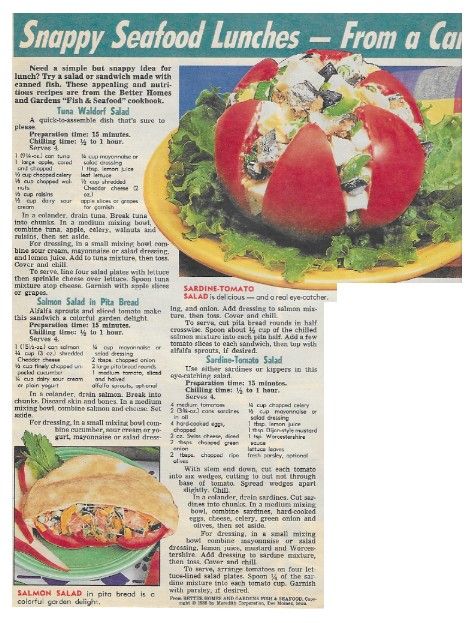 Seafood / Snappy Seafood Lunches from a Can / 1990