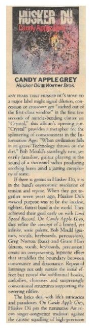 Hüsker Dü / Candy Apple Grey / 1986