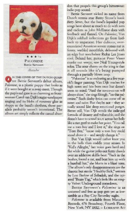 Serveert, Bettie / Palomine / 1993