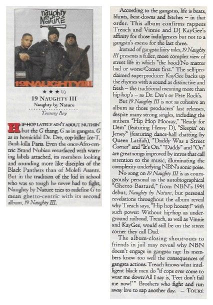 Naughty By Nature / 19 Naughty III / 1993