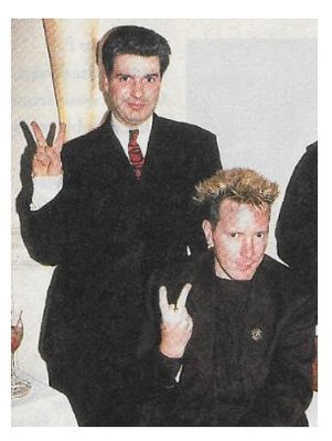 Lydon, John / At Coco Pazzo with Jon Savage / 1993