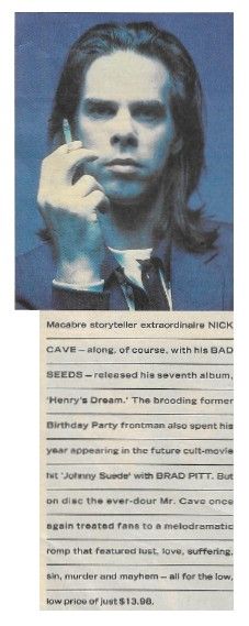 Cave, Nick / Macabre Storyteller / 1992
