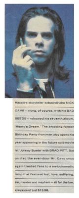 Cave, Nick / Macabre Storyteller / 1992