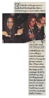 Milli Vanilli / Three-Dollar Refund / 1992