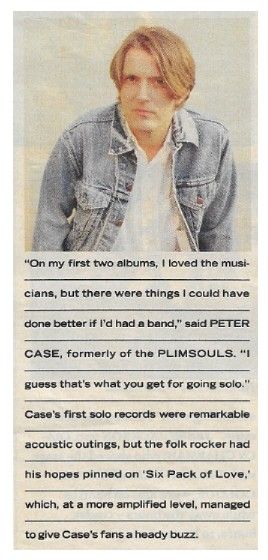 Case, Peter / I Loved the Musicians / 1992