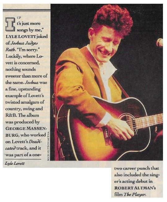 Lovett, Lyle / It's Just More Songs By Me / 1992