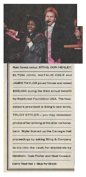 Sting / Rain Forest Redux--with Natalie Cole / 1992