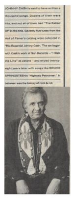 Cash, Johnny / Said to Have Written a Thousand Songs / 1992