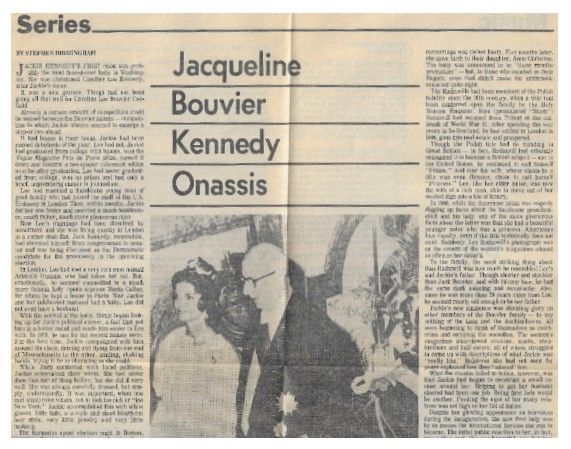 Kennedy, Jackie / Jacqueline Bouvier Kennedy Onassis / 1978