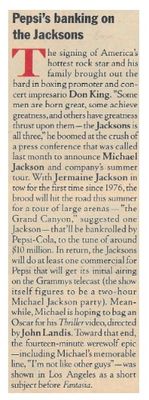 Jacksons, The / Pepsi's Banking on The Jacksons / 1984