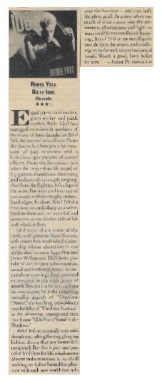 Idol, Billy / Rebel Yell / 1983