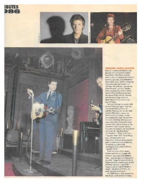 Nelson, Rick / Tributes 1986: Rick Nelson / 1986