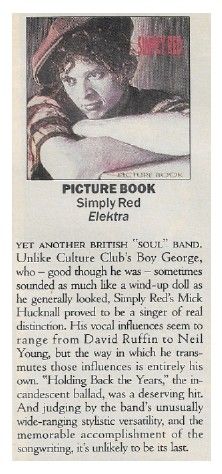 Simply Red / Picture Book / 1986