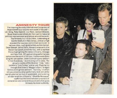 Adams, Bryan / Amnesty Tour / 1986