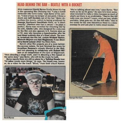 Harrison, George / Head Behind the Bar-Beatle with a Bucket / 1988