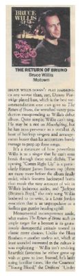 Willis, Bruce / The Return of Bruno / 1987