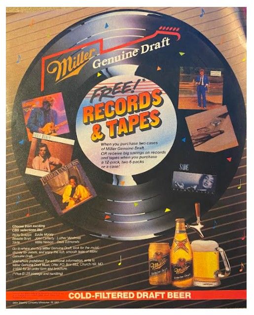 Miller / Genuine Draft / 1987