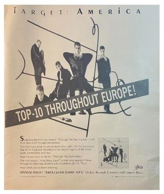 Spandau Ballet / Through the Barricades / 1987