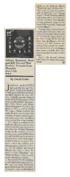 Burnette, Johnny / Rock and Roll Trio / 1981