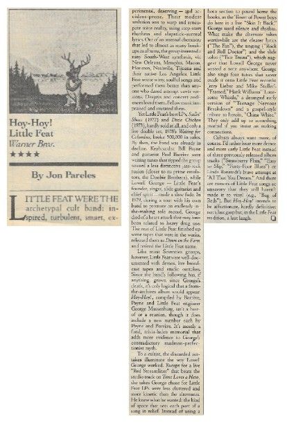 Little Feat / Hoy-Hoy! / 1981