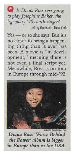 Ross, Diana / Josephine Baker Movie / 1992