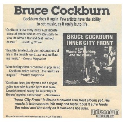 Cockburn, Bruce / Inner City Front / 1981