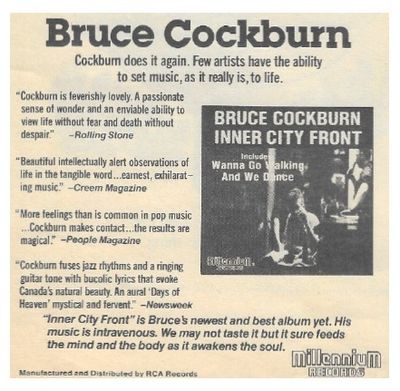 Cockburn, Bruce / Inner City Front / 1981