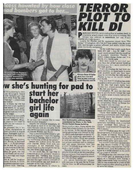 Princess Diana / Terror Plot to Kill Di / 1992