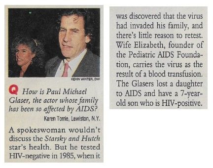 Glaser, Paul Michael / Family Affected by AIDS / 1992