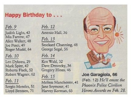 Garagiola, Joe / Happy Birthday / 1992