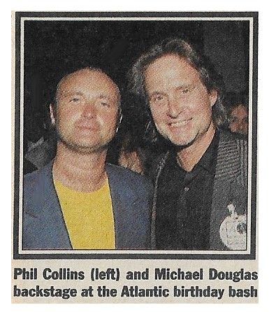 Collins, Phil / New York City--with Michael Douglas / 1988