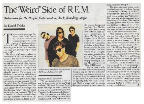 R.E.M. / The Weird Side of R.E.M. / 1992