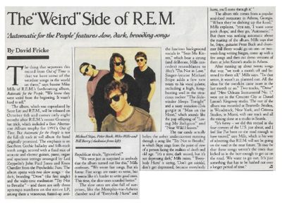 R.E.M. / The Weird Side of R.E.M. / 1992