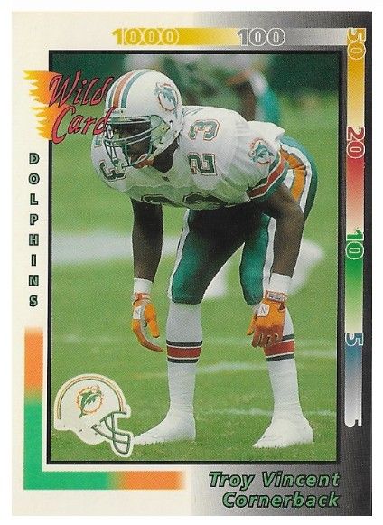 Vincent, Troy / 1992 Miami Dolphins / Wild Card #358