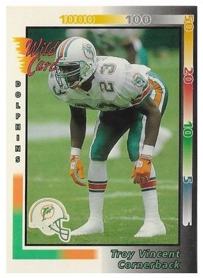 Vincent, Troy / 1992 Miami Dolphins / Wild Card #358