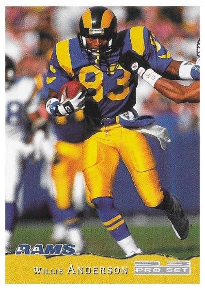 Anderson, Willie / 1993 Los Angeles Rams / Pro Set #225