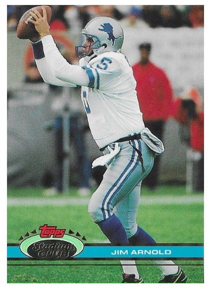 Arnold, Jim / 1991 Detroit Lions / Stadium Club #407