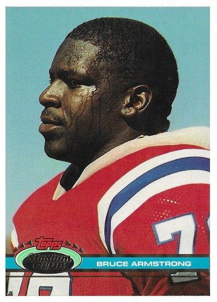 Armstrong, Bruce / 1991 New England Patriots / Stadium Club #86
