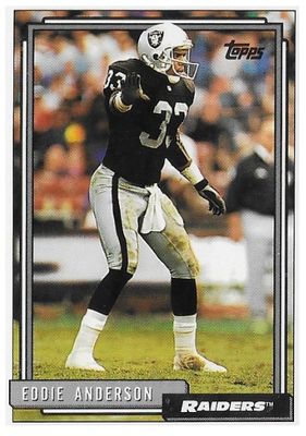 Anderson, Eddie / 1992 Los Angeles Raiders / Topps #249