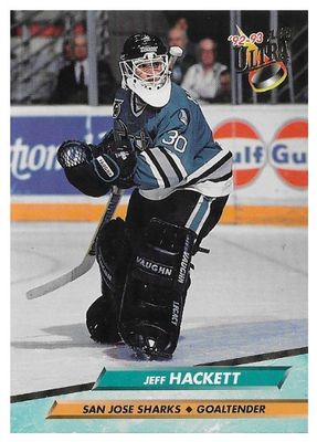 Hackett, Jeff / 1992-93 San Jose Sharks / Ultra #195