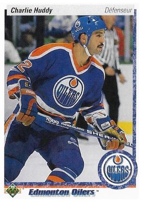 Huddy, Charlie / 1990-91 Edmonton Oilers / Upper Deck #341 / Canadian