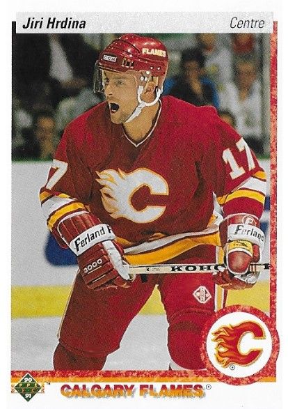 Hrdina, Jiri / 1990-91 Calgary Flames / Upper Deck #292 / Canadian