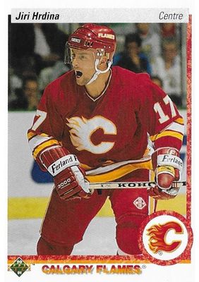 Hrdina, Jiri / 1990-91 Calgary Flames / Upper Deck #292 / Canadian