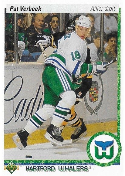 Verbeek, Pat / 1990-91 Hartford Whalers / Upper Deck #172 / Canadian