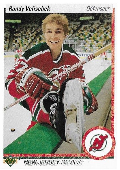 Velischek, Randy / 1990-91 New Jersey Devils / Upper Deck #392 / Canadian