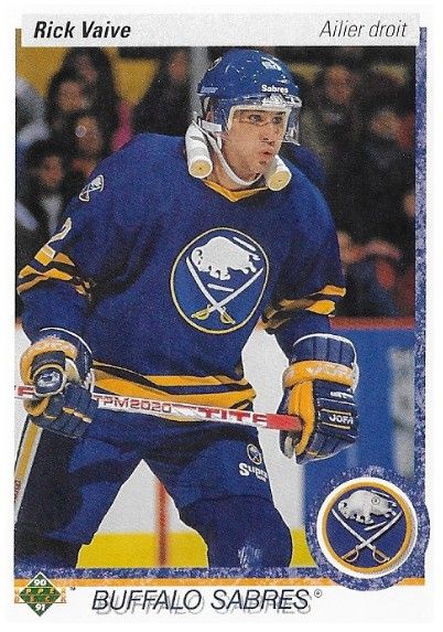Vaive, Rick / 1990-91 Buffalo Sabres / Upper Deck #376 / Canadian