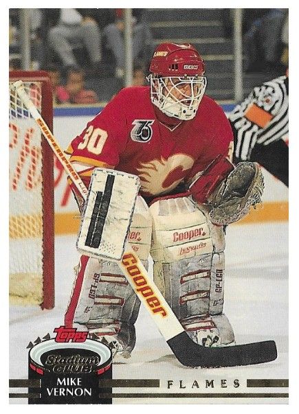 Vernon, Mike / 1992-93 Calgary Flames / Stadium Club #345